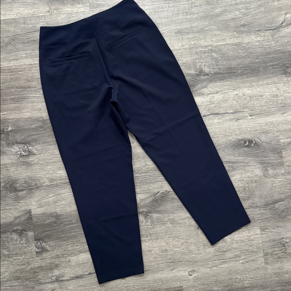 NWOT Athleta Endless High Rise Navy Pull On Straight Ankle Pant Size 10 - Picture 6 of 14